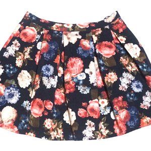 A Line Floral Skirt
